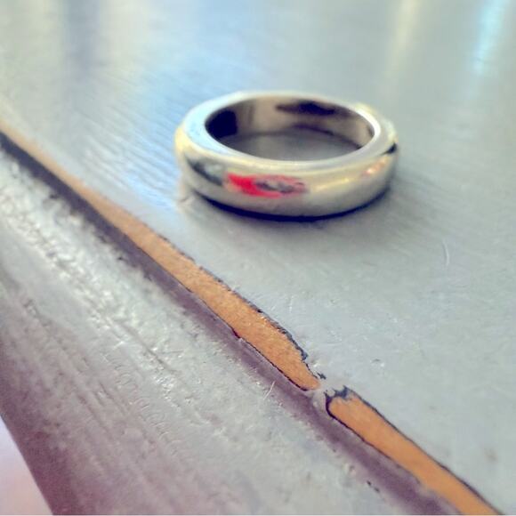 Lois Hill Solid 925 Sterling Silver Band Rube Ring Size 6.25 - Picture 7 of 9